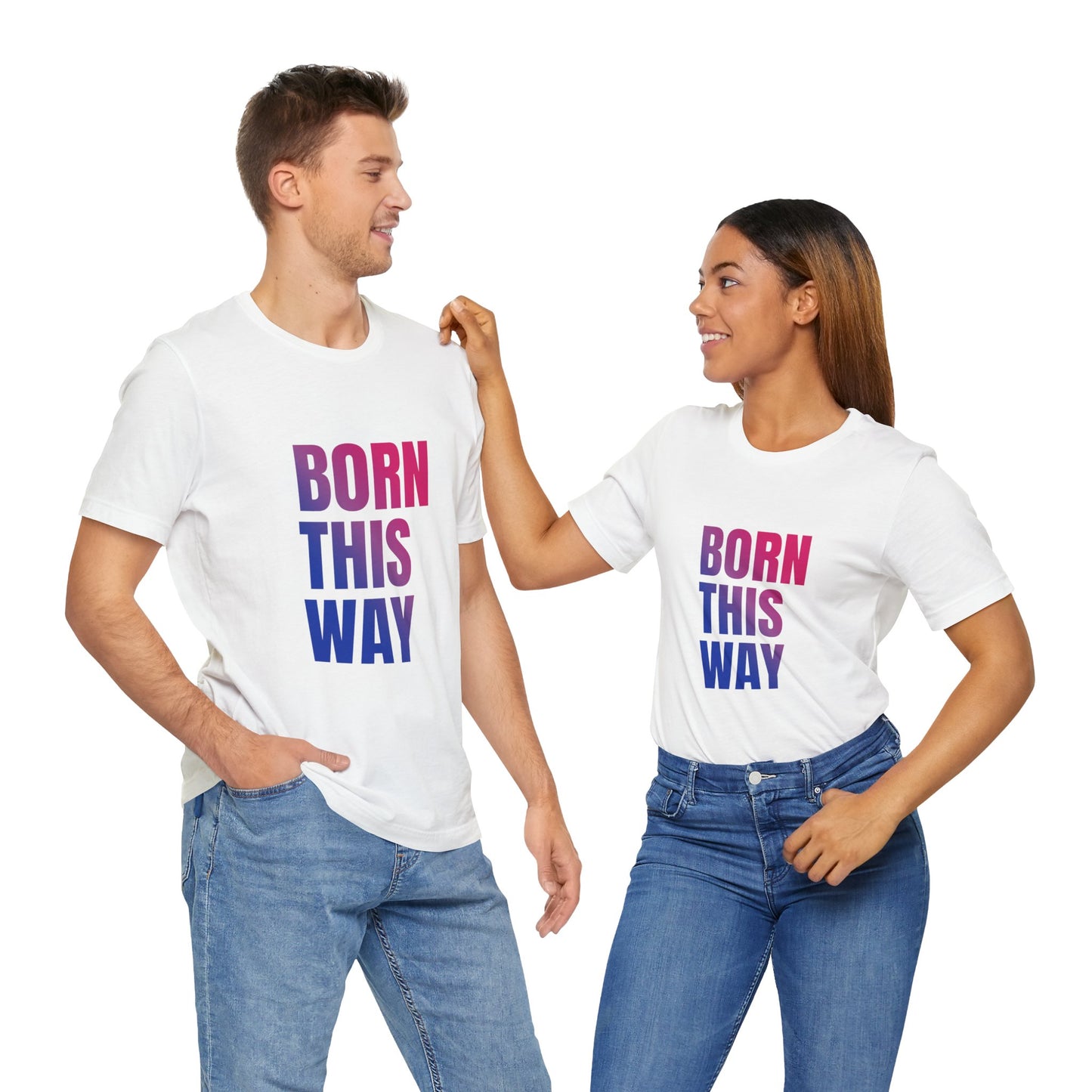 Born This Way - Bisexual Unisex Jersey T-Shirt