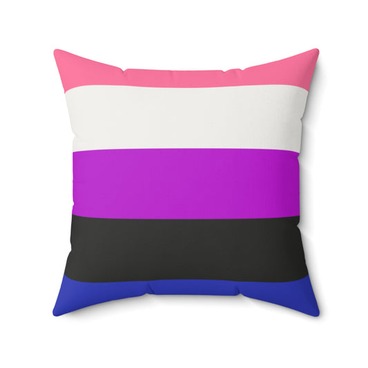 Genderfluid - Faux Suede Pillow (Indoor)