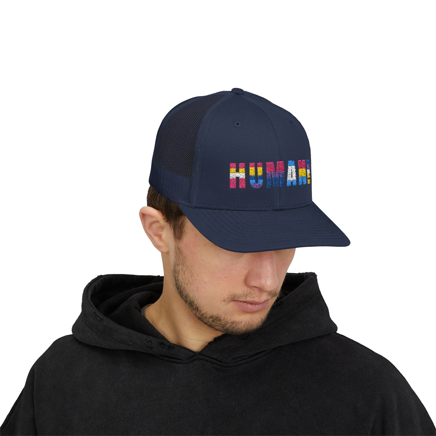HUMAN - Snapback Trucker Hat (Embroidered)