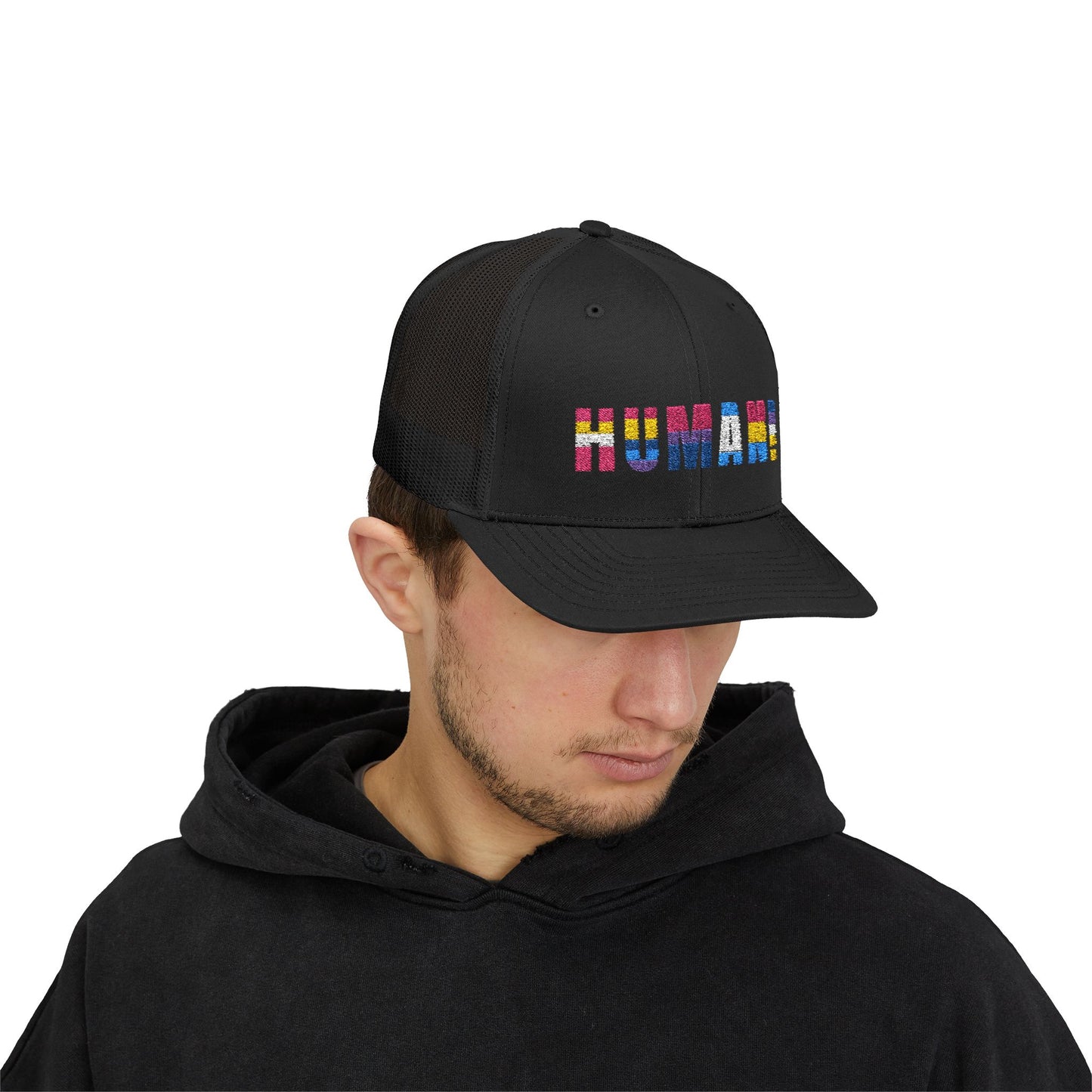 HUMAN - Snapback Trucker Hat (Embroidered)