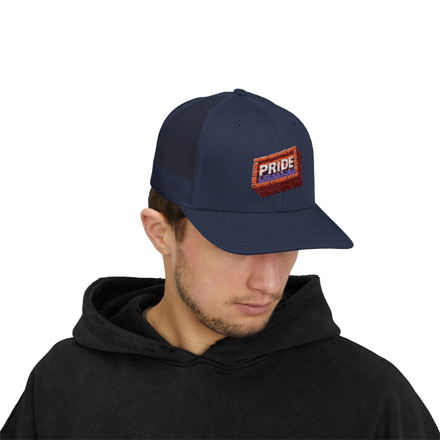 First Pride *Brick* - Snapback Trucker Hat (Embroidered)