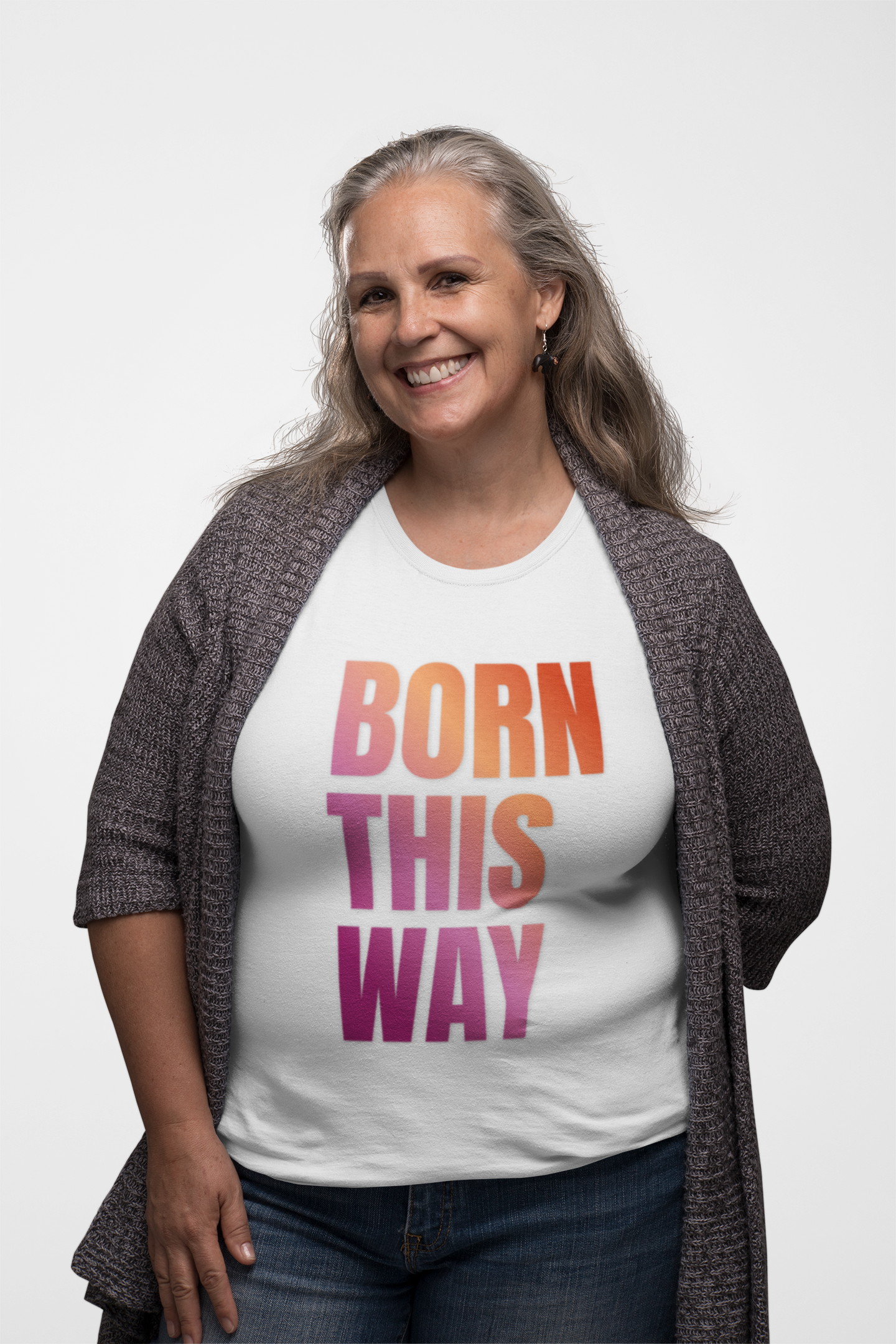 Born This Way - Lesbian Unisex Jersey T-Shirt