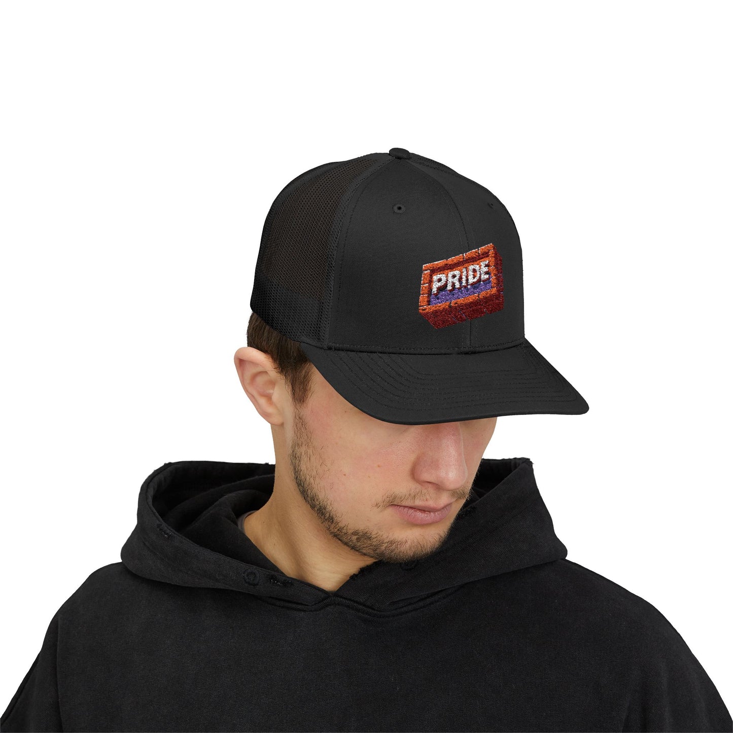 First Pride *Brick* - Snapback Trucker Hat (Embroidered)