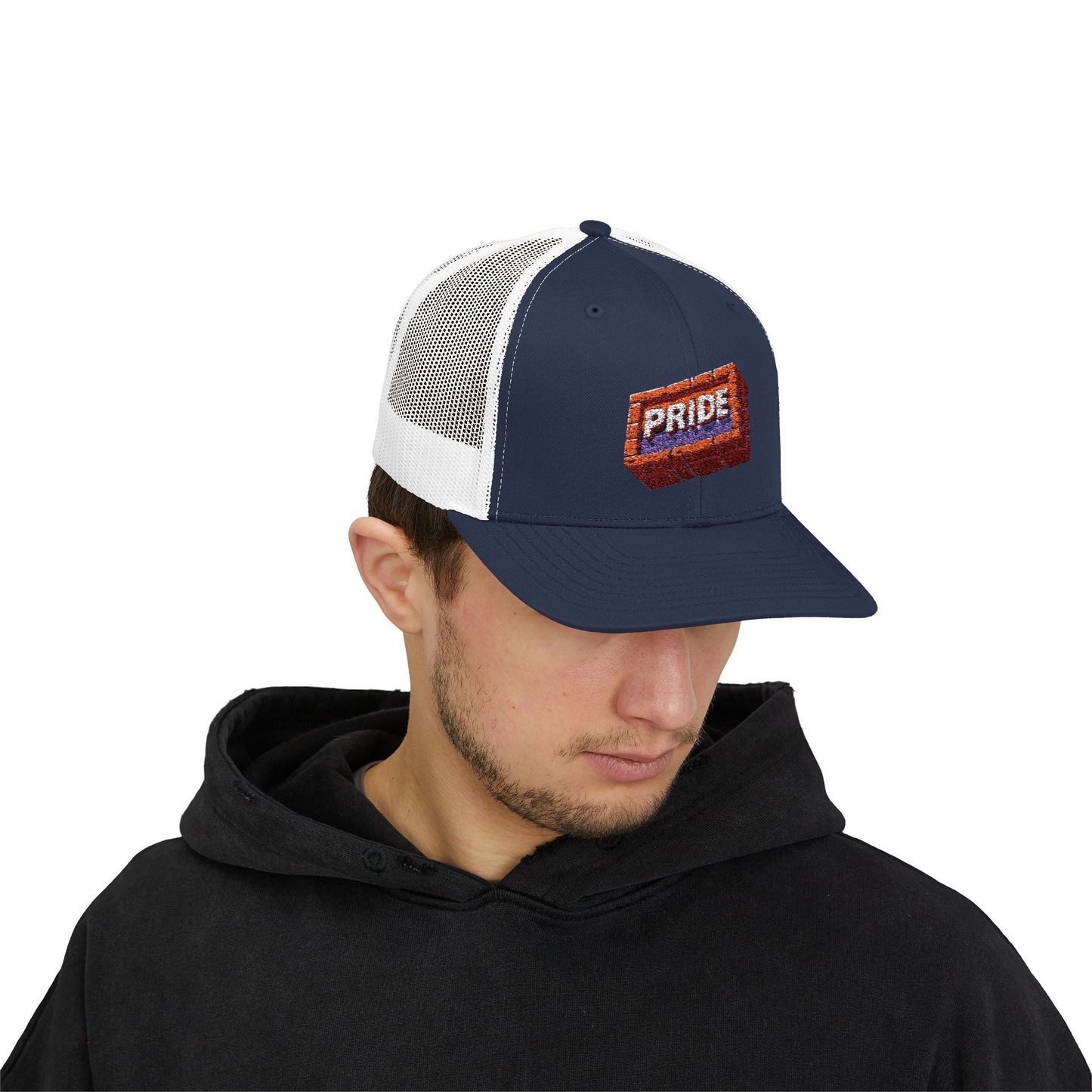 First Pride *Brick* - Snapback Trucker Hat (Embroidered)