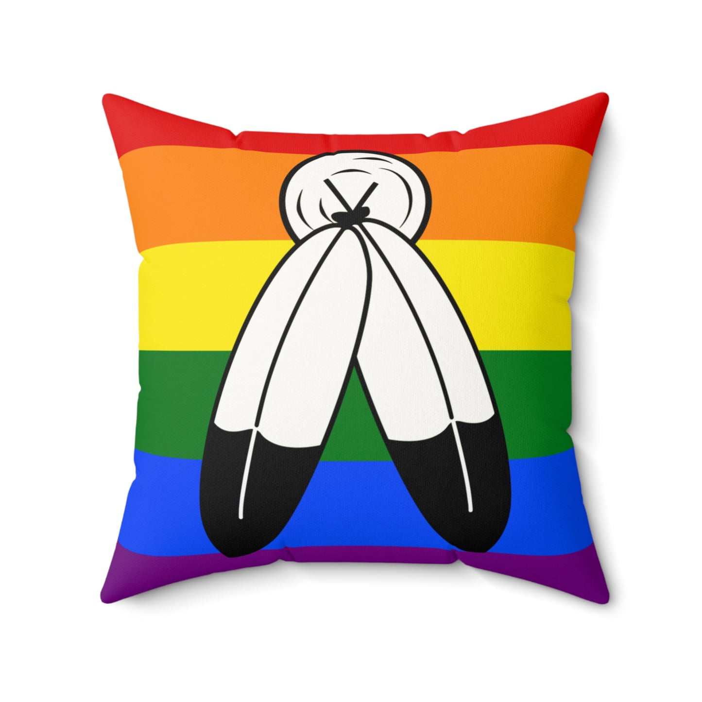 Two Spirit - Faux Suede Pillow (Indoor)