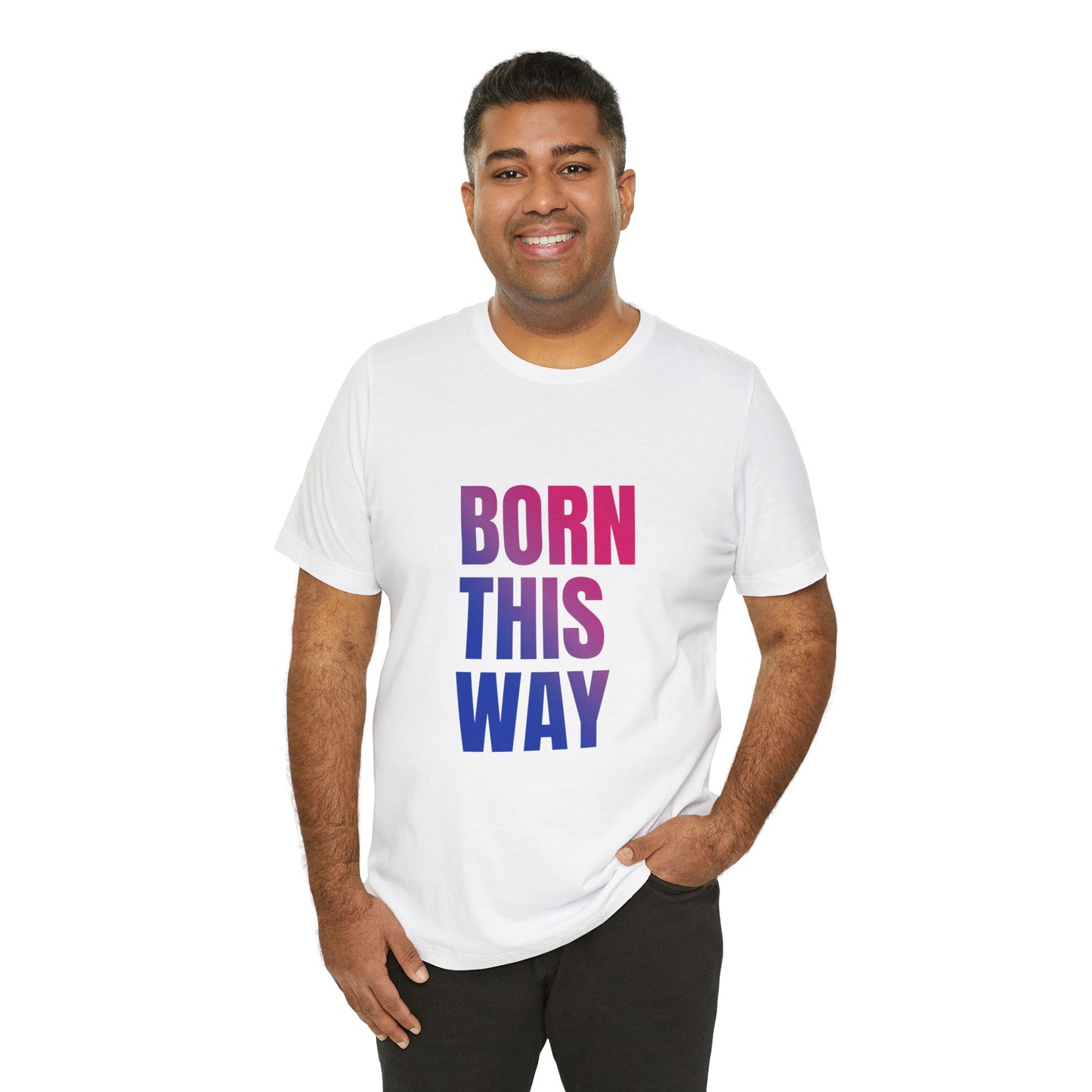 Born This Way - Bisexual Unisex Jersey T-Shirt