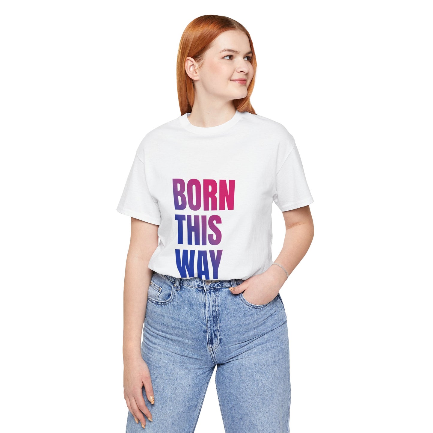 Born This Way - Bisexual Unisex Jersey T-Shirt