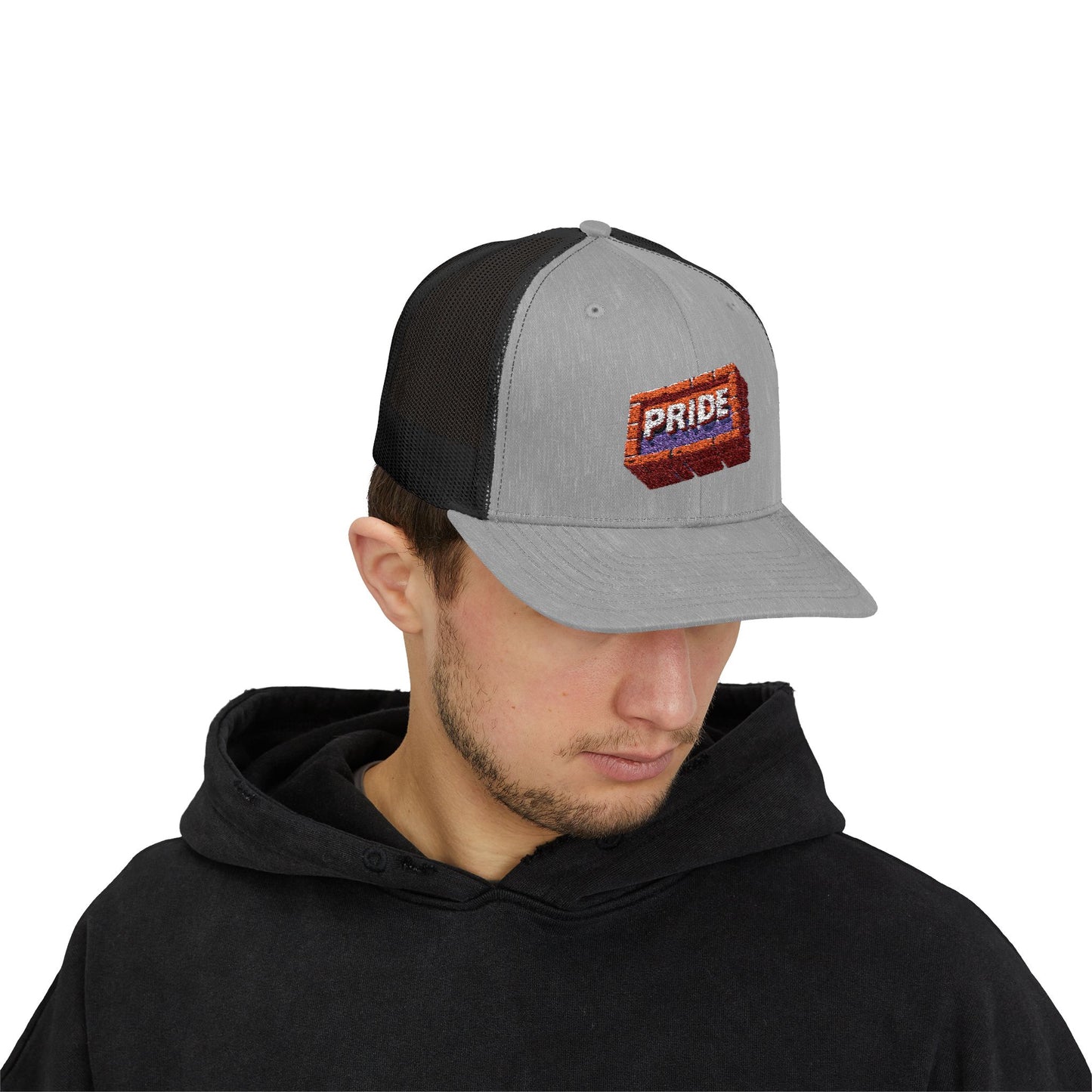 First Pride *Brick* - Snapback Trucker Hat (Embroidered)