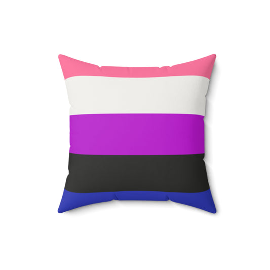 Genderfluid - Faux Suede Pillow (Indoor)
