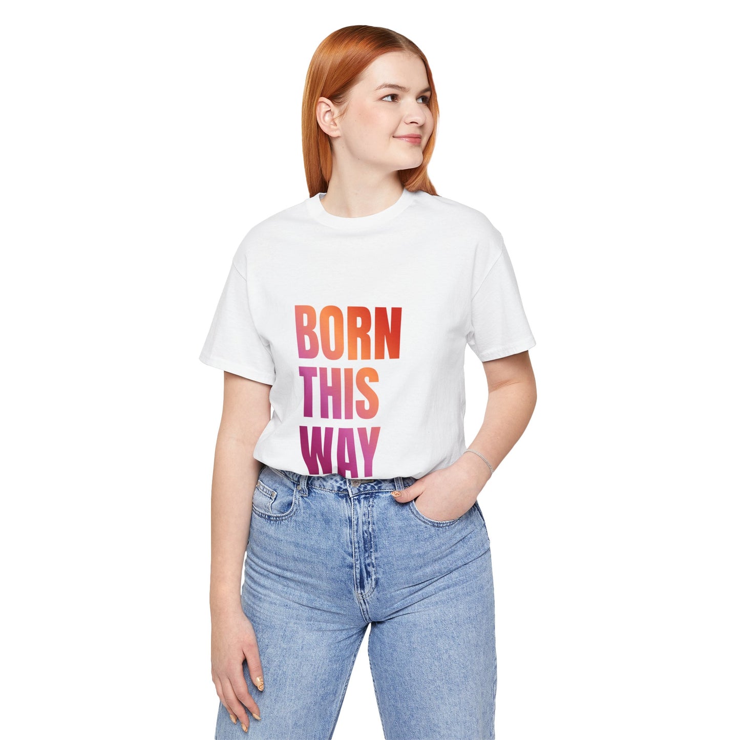 Born This Way - Lesbian Unisex Jersey T-Shirt