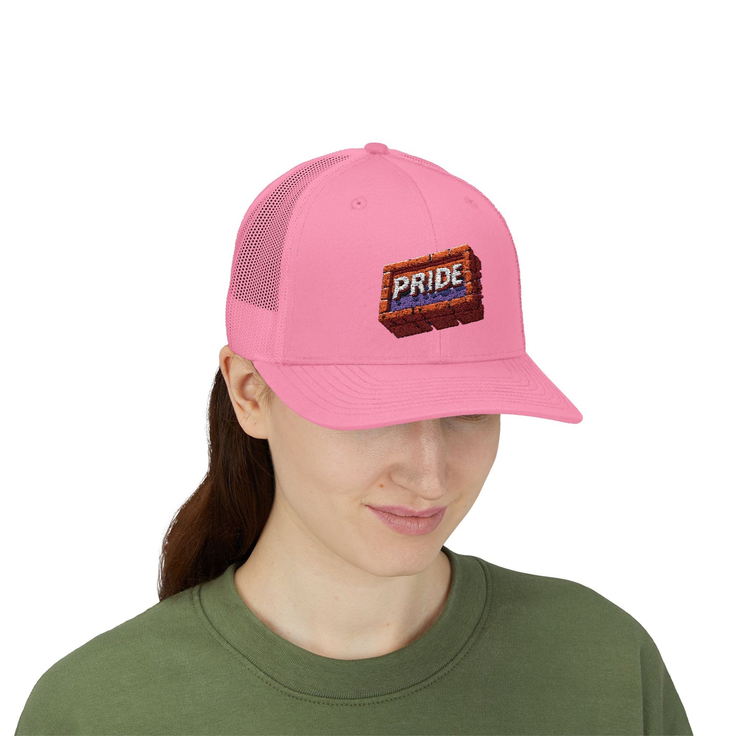 First Pride *Brick* - Snapback Trucker Hat (Embroidered)