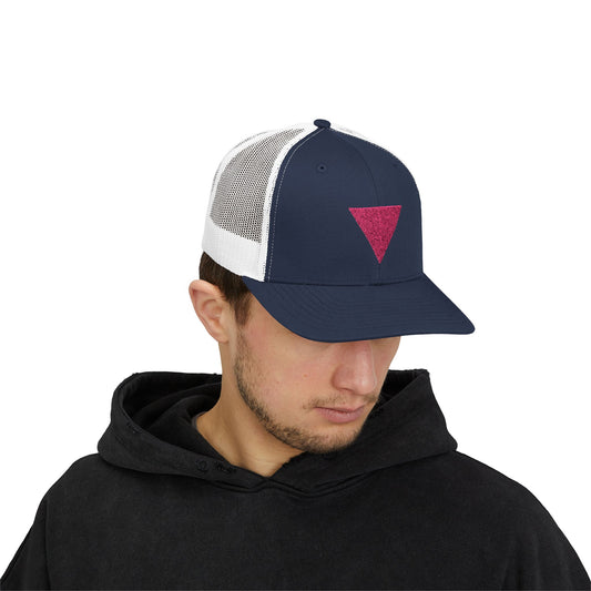 Pink Triangle *Tribute* - Snapback Trucker Hat (Embroidered)