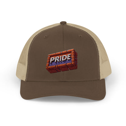 First Pride *Brick* - Snapback Trucker Hat (Embroidered)