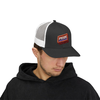 First Pride *Brick* - Snapback Trucker Hat (Embroidered)