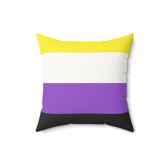 Non-Binary - Faux Suede Pillow (Indoor)