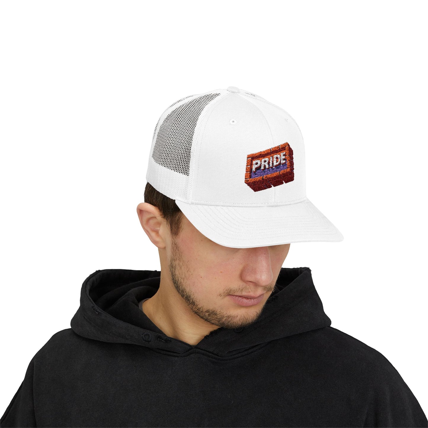 First Pride *Brick* - Snapback Trucker Hat (Embroidered)
